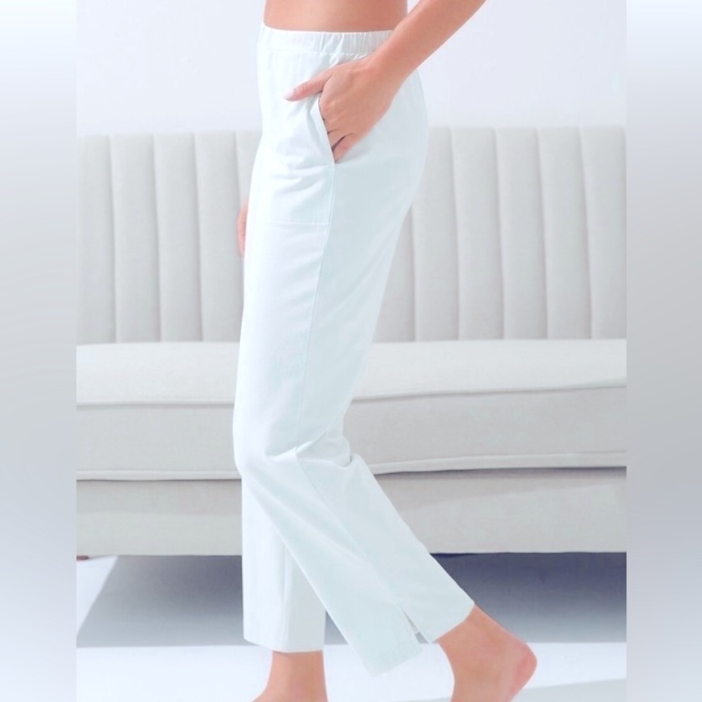 Soma Silver Eucalyptus Aloe Knit Ankle Pants NWT Large